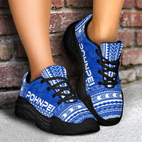 Pohnpei Chunky Sneakers - Polynesian Chief Flag Version - Polynesian Pride