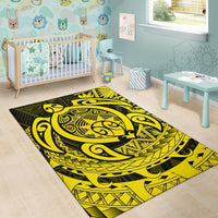 Hawaii Polynesian Turtle Rug - Yellow - Polynesian Pride