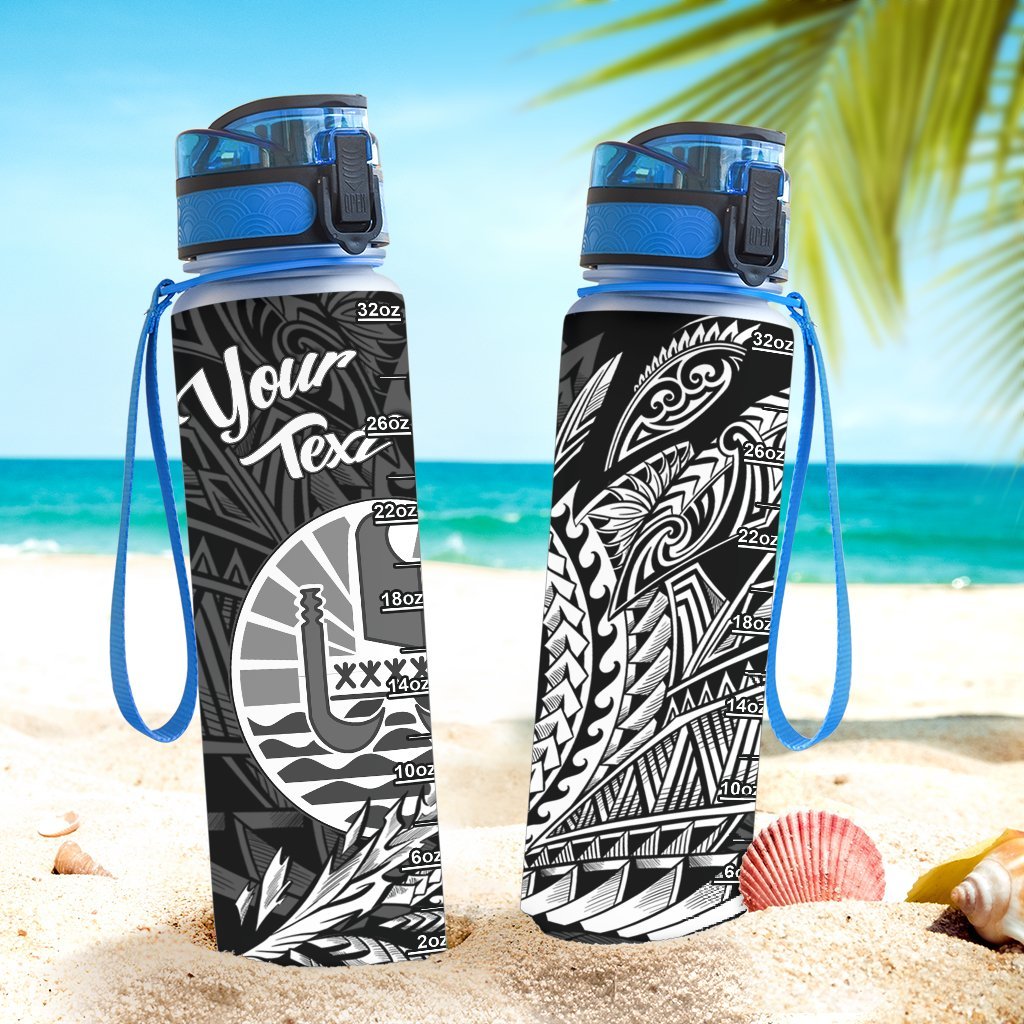 French Polynesia Custom Personalised Hydro Tracking Bottle - Wings Style - Polynesian Pride