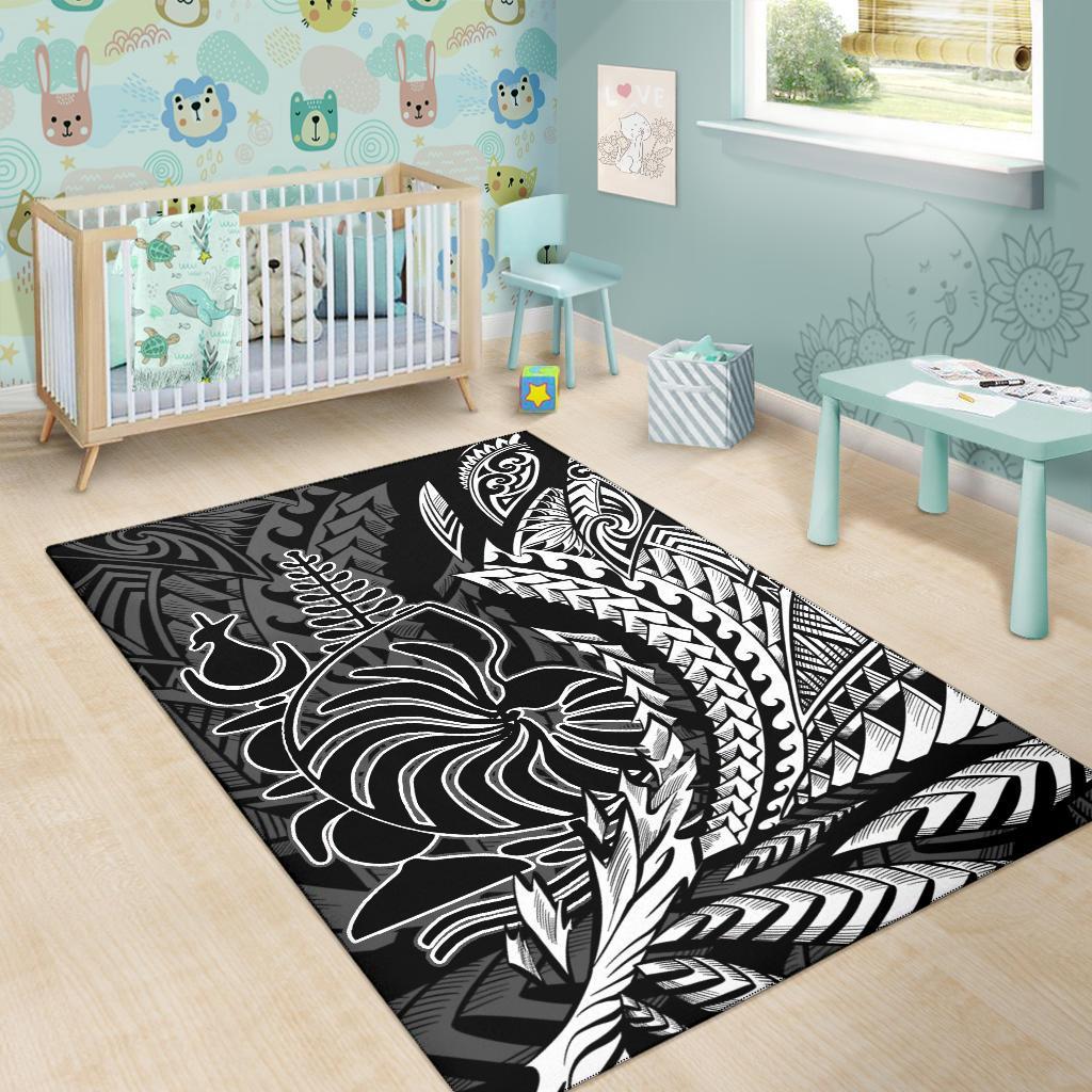 New Caledonia Area Rug - Coat of Arms Wings Style - Polynesian Pride