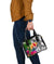 Tahiti Shoulder Handbag White - Turtle Plumeria Banana Leaf - Polynesian Pride