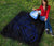 Hawaii Map Turtle Hibiscus Divise Blue Polynesian Premium Quilt - Polynesian Pride