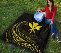 Kanaka Premium Quilt - Yellow - Frida Style - Polynesian Pride