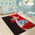 Northern Mariana Islands Polynesian Area Rug - Coat Of Arm With Hibiscus - Polynesian Pride