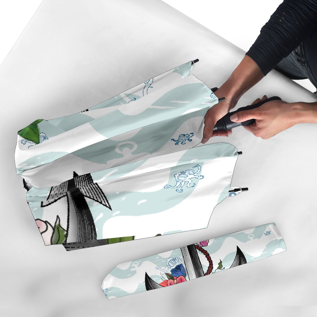 Anchor Hibiscus Umbrella - Polynesian Pride