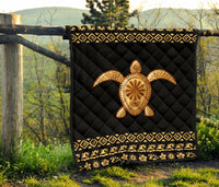 Golden Polynesian Premium Quilt - Polynesian Pride