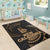 New Caledonia Polynesian Area Rug - Gold Tribal Wave - Polynesian Pride