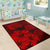 Hawaiian Map Hibiscus Flowers Vintage Polynesian Rug AH - Polynesian Pride