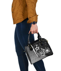 Samoa Polynesian Shoulder Handbag White - Turtle With Hook - Polynesian Pride