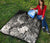 Chuuk Premium Quilt - Humpback Whale with Tropical Flowers (White) - Polynesian Pride