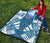 Northern Mariana Islands Premium Quilt - Northern Mariana Islands Seal Polynesian White Tattoo (Blue) - Polynesian Pride