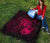 Hawaii Hibiscus Premium Quilt - Harold Turtle - Calico Red - Polynesian Pride