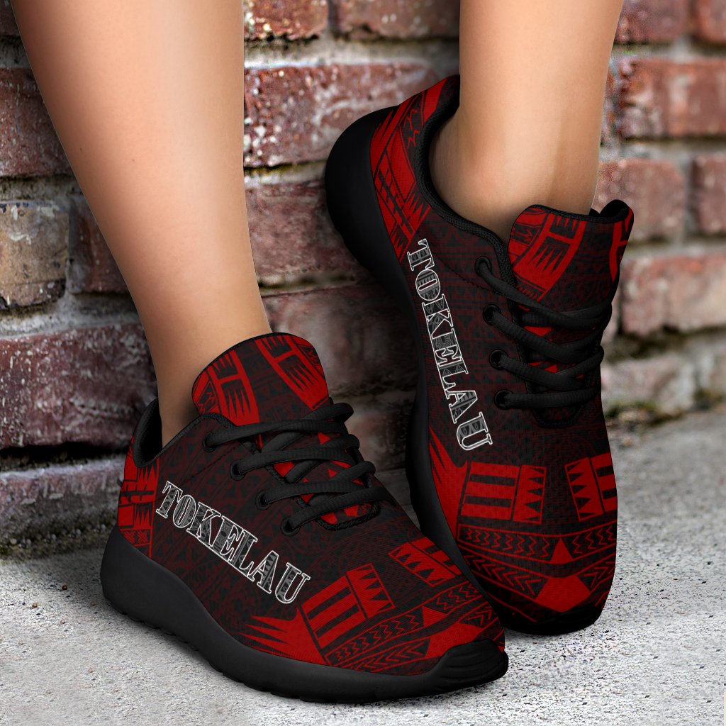 Tokelau Sport Sneakers - Polynesian Tattoo Red - Polynesian Pride