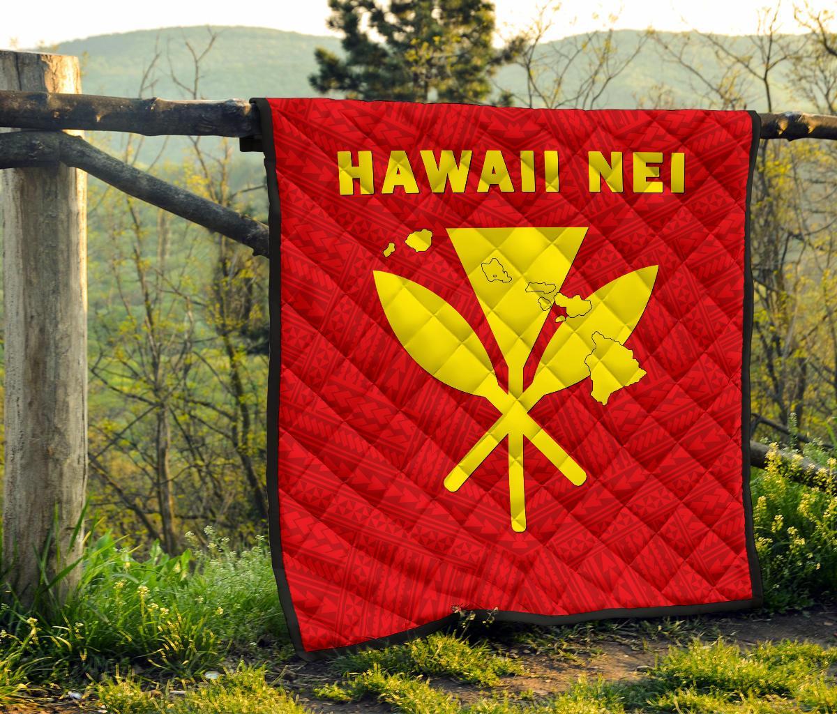 Hawaii Kanaka Polynesian Premium Quilt - Polynesian Pride