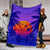 Hawaii Summer Sunset Kanaka Kakau Premium Blanket - Polynesian Pride