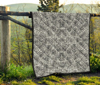 Polynesian Premium Quilt White And Black - Polynesian Pride