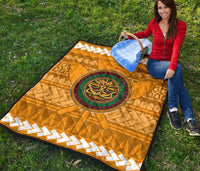 Hawaii Tiki Kanaka Polynesian - Premium Quilt AH - Polynesian Pride