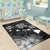 Hawaii Turtle Hibiscus Map Polynesian Area Rug AH - Polynesian Pride