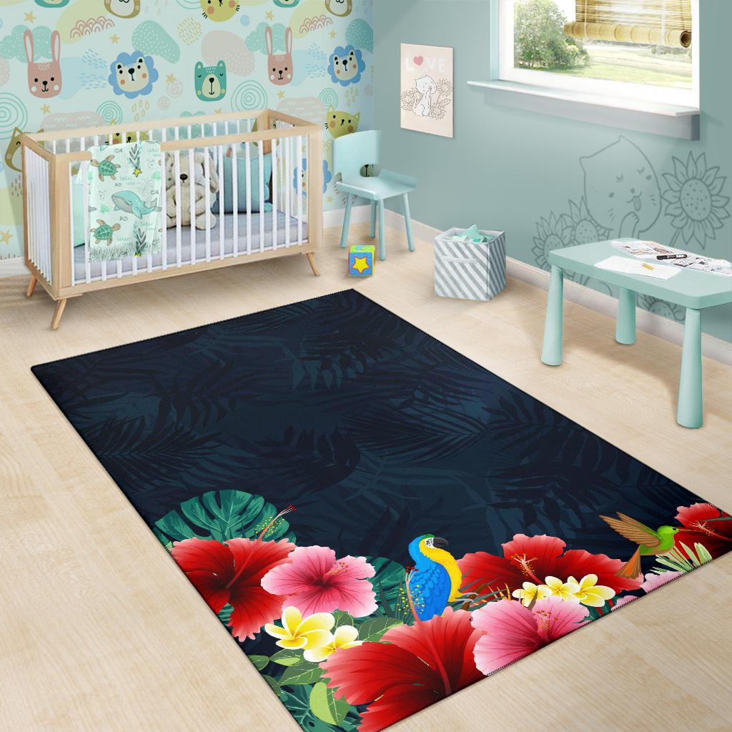 Jungle Hibiscus Area Rug - Polynesian Pride