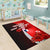 Wallis and Futuna Polynesian Area Rug - Coat Of Arm With Hibiscus - Polynesian Pride