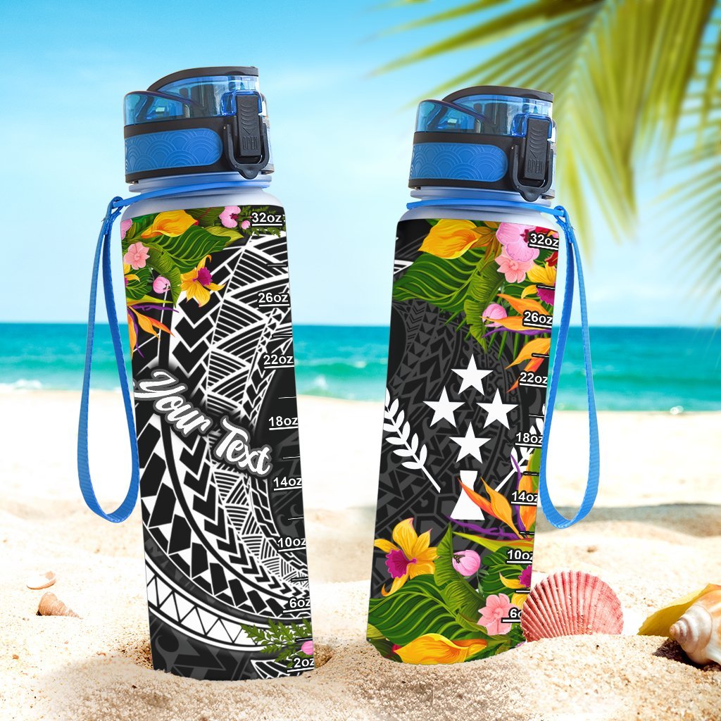 Kosrae State Custom Personalised Hydro Tracking Bottle - Seal Spiral Polynesian Patterns - Polynesian Pride