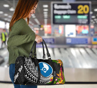 Yap State Travel Bag - Custom Personalised Seal Spiral Polynesian Patterns - Polynesian Pride