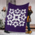 Hawaiian Premium Blanket Royal Pattern - Purple - A1 Style - Polynesian Pride