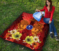 Chuuk Premium Quilt - Tribal Tuna Fish - Polynesian Pride