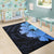Royal Hibiscus Polynesian Tribal Area Rug Blue AH - Polynesian Pride