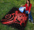 Hawaii Turtle Hibiscus Polynesian Vintage Premium Quilt - Red - Polynesian Pride