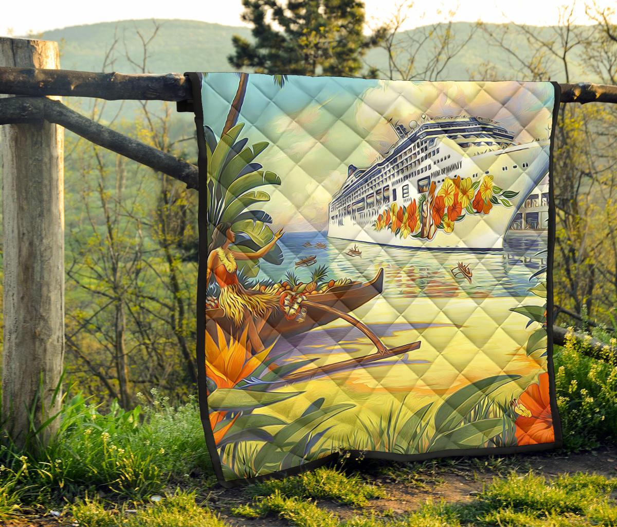 Vintage Hawaii Premium Quilt - Polynesian Pride