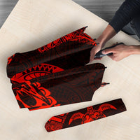 Tonga Umbrella Turtle Mermaid Polynesian Pattern Red - Polynesian Pride