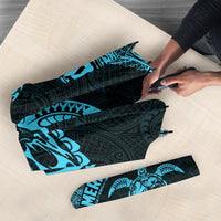 American Samoa Umbrella Turtle Mermaid Polynesian Pattern Blue - Polynesian Pride
