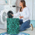 Polynesian Kakau Turtle Turquoise Hawaii Laundry Basket - Polynesian Pride