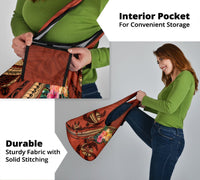 Polynesian Turtle Grocery Bag 3 Pack - Tribal Tattoo with Hibiscus Coral - Polynesian Pride