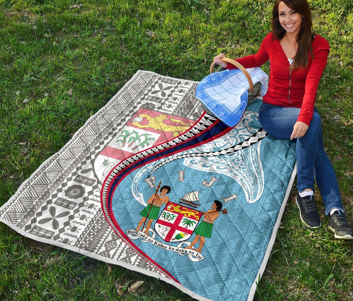 Fiji Premium Quilt Kanaloa Tatau Gen FJ - Polynesian Pride