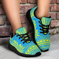 Palau Sporty Sneakers - Polynesian Chief Flag Version - Polynesian Pride