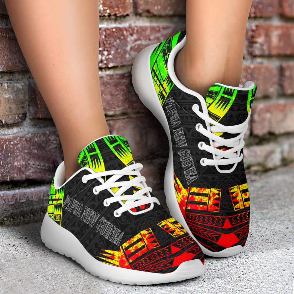 Papua New Guinea Sport Sneakers - Polynesian Tattoo Reggae - Polynesian Pride
