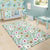 Tropical Hibiscus Palm Leaves Rug - Polynesian Pride