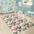 Hibiscus Plumeria Tropical Red Rug - Polynesian Pride