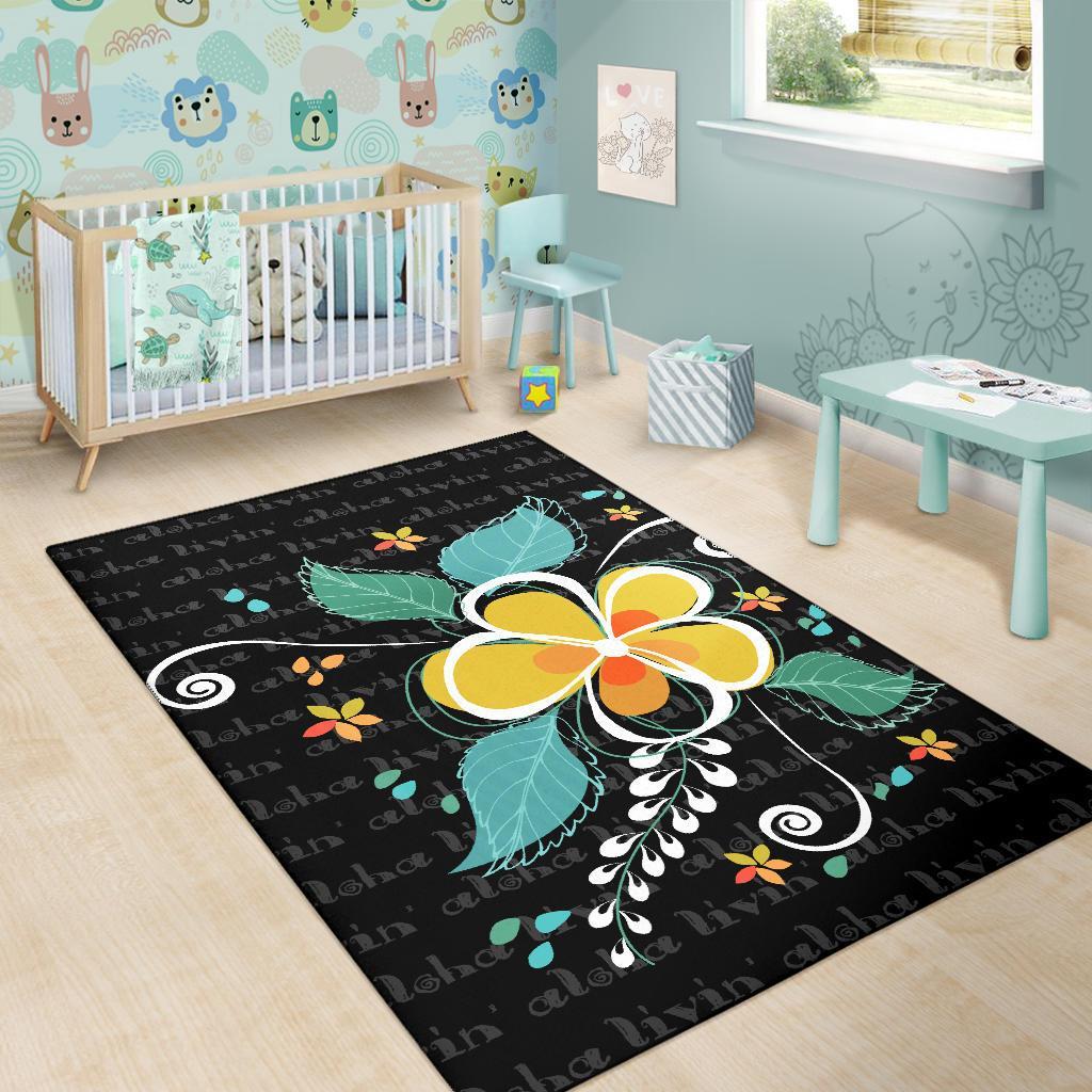 Aloha Hibiscus Art Area Rug AH - Polynesian Pride