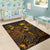 Samoa Area Rugs Turtle Hibiscus Gold - Polynesian Pride