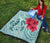 Hawaii Polynesian Turtle Hibiscus Blue Premium Quilt - Bless Style - Polynesian Pride