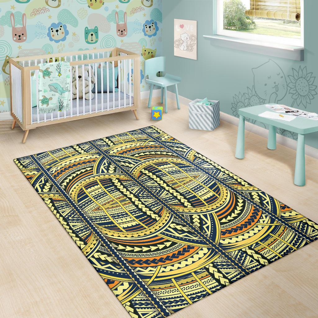 Polynesian Yellow Area Rug - Polynesian Pride