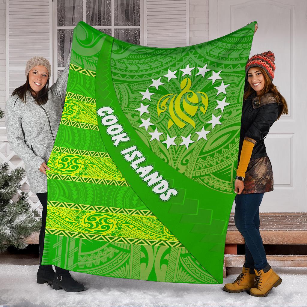 Cook Islands Premium Blanket Polynesian Victorian Vibes - Polynesian Pride