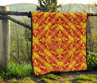 Polynesian Premium Quilt Orange - Polynesian Pride
