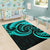 New Zealand Maori Mangopare Area Rug Polynesian - Turquoise - Polynesian Pride