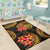 New Caledonia Polynesian Area Rug - Gold Plumeria - Polynesian Pride