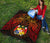 Tonga Polynesian Premium Quilt - Tonga Coat Of Arms & Red Manta Ray - Polynesian Pride