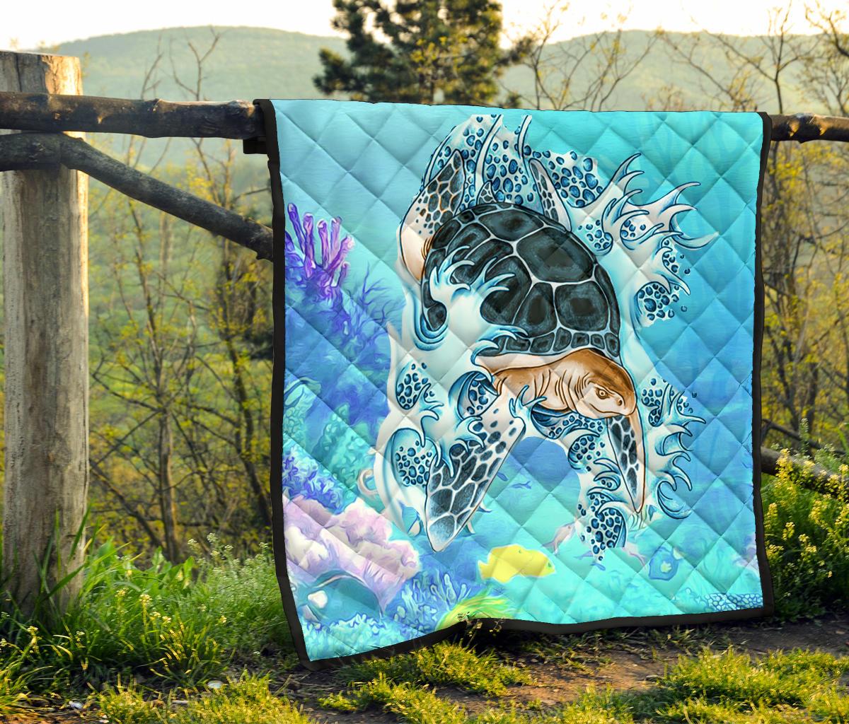 Turtle Cool Premium Quilt - Polynesian Pride